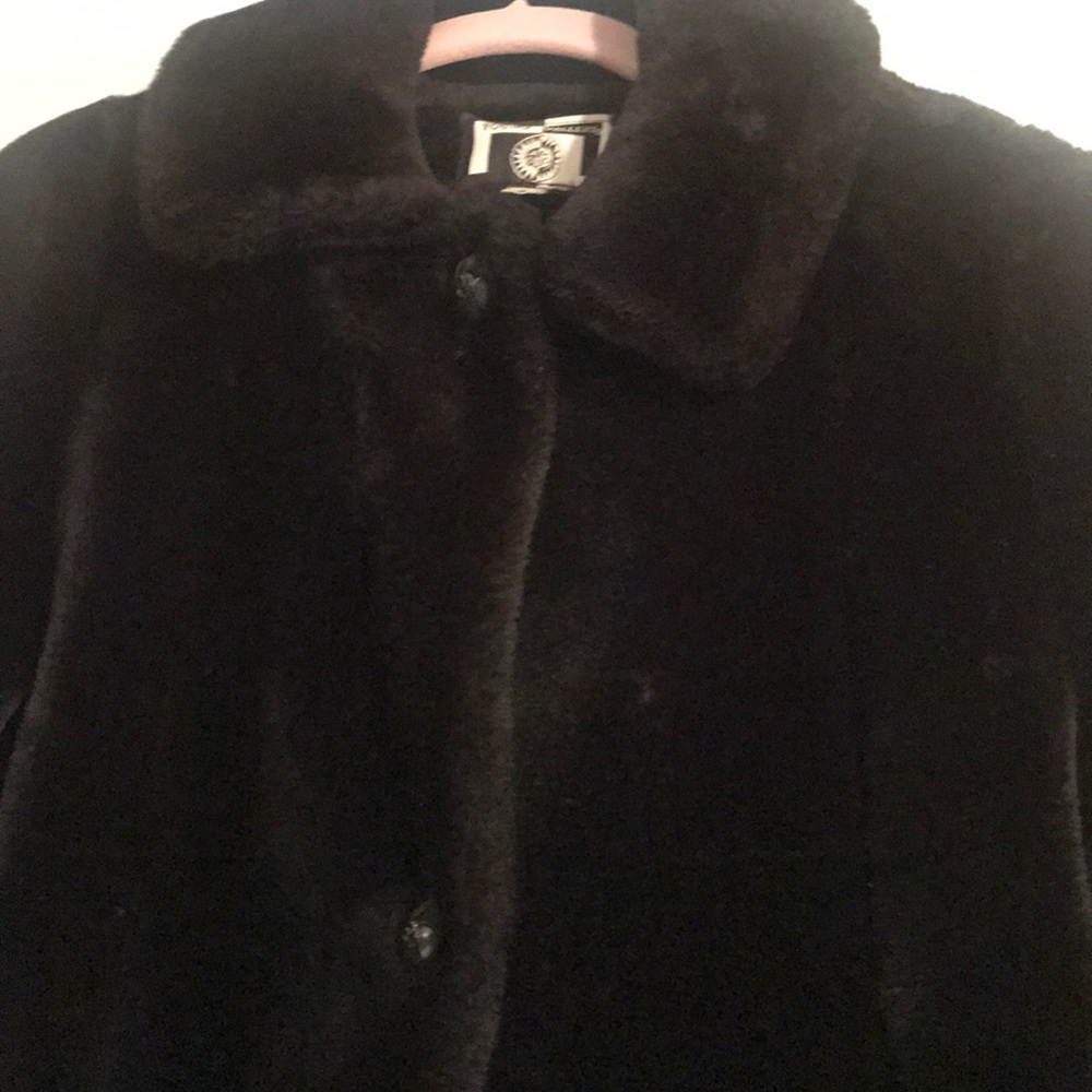 Faux fur aline coat vintage
